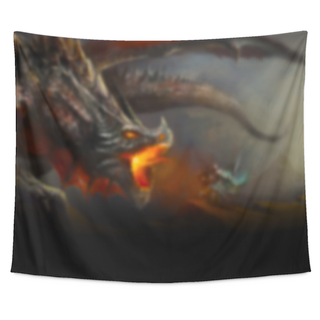 Dragon Battle Tapestry