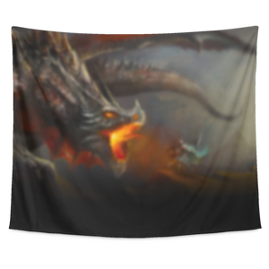 Dragon Battle Tapestry